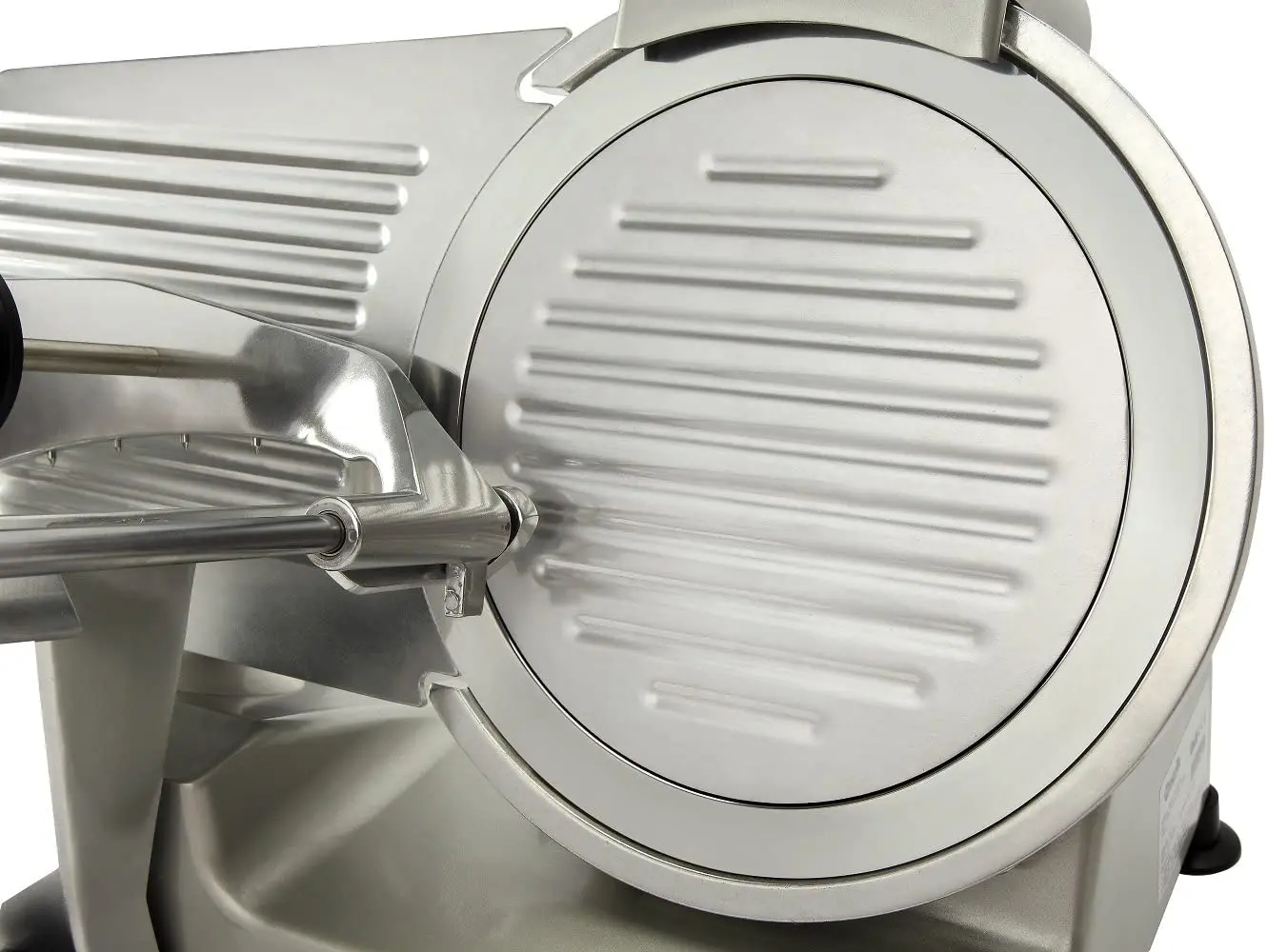 10" Chromium-plated Steel Blade Electric Deli Meat Cheese Food Slicer 240W for Commercial and Home Use