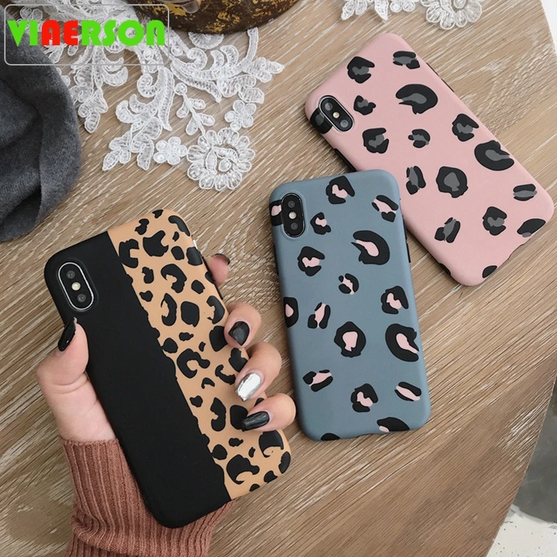 

VIAERSON Leopard Print Phone Case Cover For Iphone XS Max XR X 8 7 6 6S Plus 11 Pro Luxury Soft Back Cases Colorful Fashion Bag