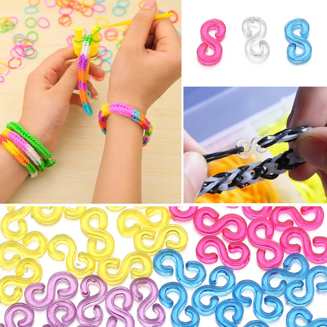 Rubber Bands Making Bracelets  Acrylic Jewelry Connectors