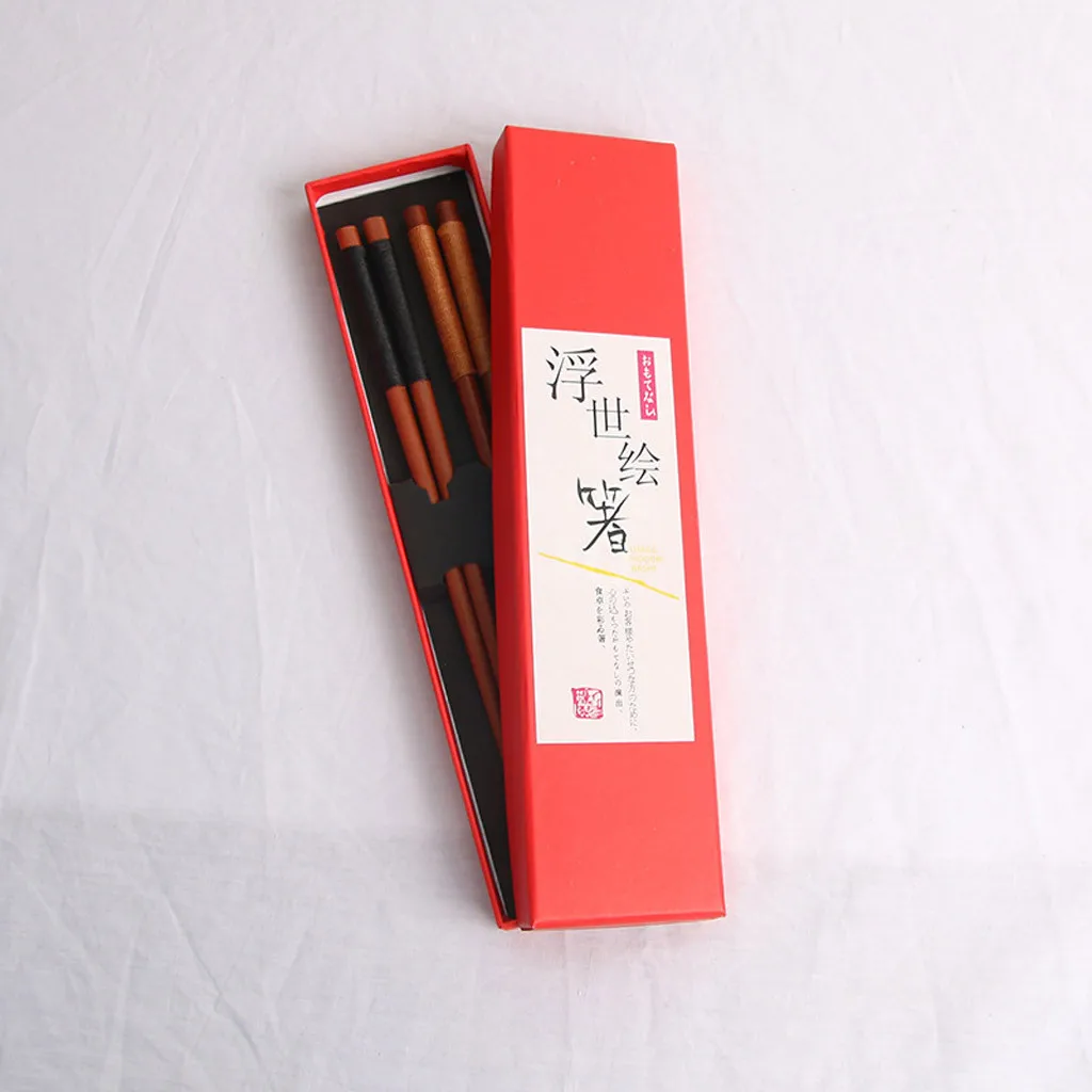 Портативные японские многоразовые китайские палочки для еды, набор из натурального бука, деревянные палочки для еды, набор из 2 пар, палочки для еды, палочки для еды, подарок