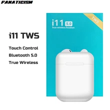 200 шт. i11 гарнитура TWS беспроводные наушники fone de ouvido Bluetooth 5,0 мини беспроводные наушники для iPhone Xs XR Xiaomi samsung S10