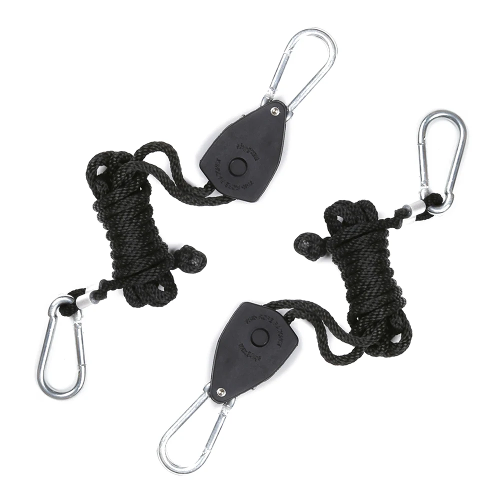 2pcs Stainless Steel Hang Rope Hook Hanging 10kg-68kg Kit Lifters Lights Led Light Fixtures Lighting Accessories