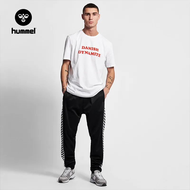 Hummel hornet/Новинка 2019 года Мужская футболка со звездами одежда для пары свободная с