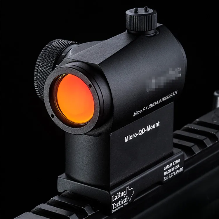 Тактический точечный прицел AlmpoInt Mini 1X24 T1 Rifescope Sight iluminado francotirador rojo verde punto Sight con liberacion raspida