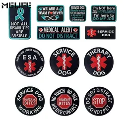 Pet Souvenirs Embroider Patch Service Dog Patch 3D Hook Loop IN TRAINING DO NOT TOUCH PATCH Badge SERVICE DOG K9 badges