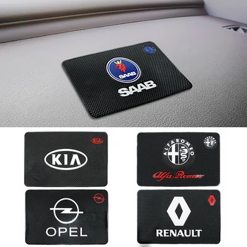 

Car Logo Anti Slip Mat GPS Phone Holder Non-Slip Mat Pad for BMW Audi ford Nissan Kia Renault cooper S Countryman car styling