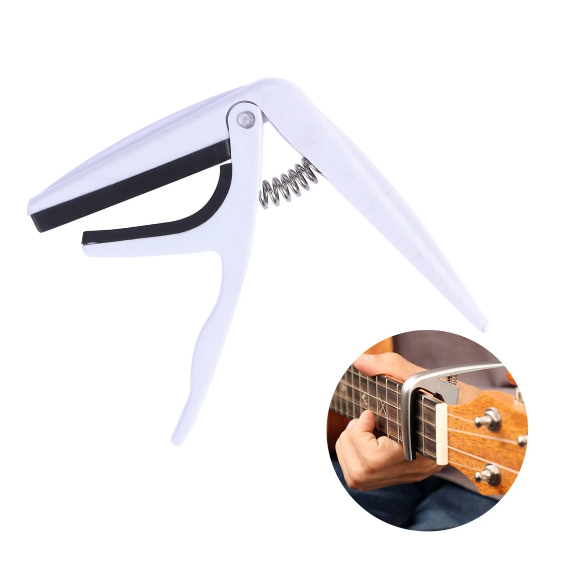 Профессиональная укулеле капо с одной рукой быстрая замена Ukelele капо гитара из цинкового сплава Запчасти Аксессуары