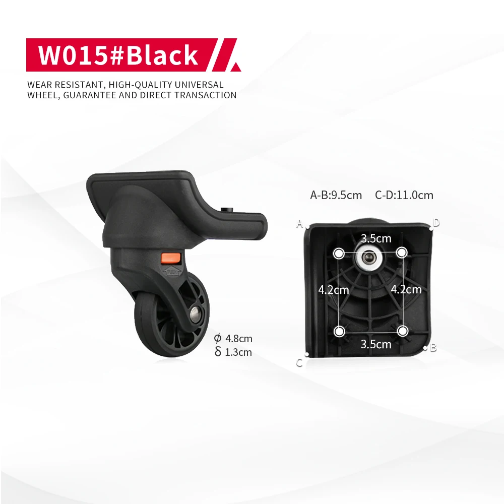 DILONG W015 Trolley case wheels luggage mute universal wheel luggage zipper clothing case repair replace durable casters