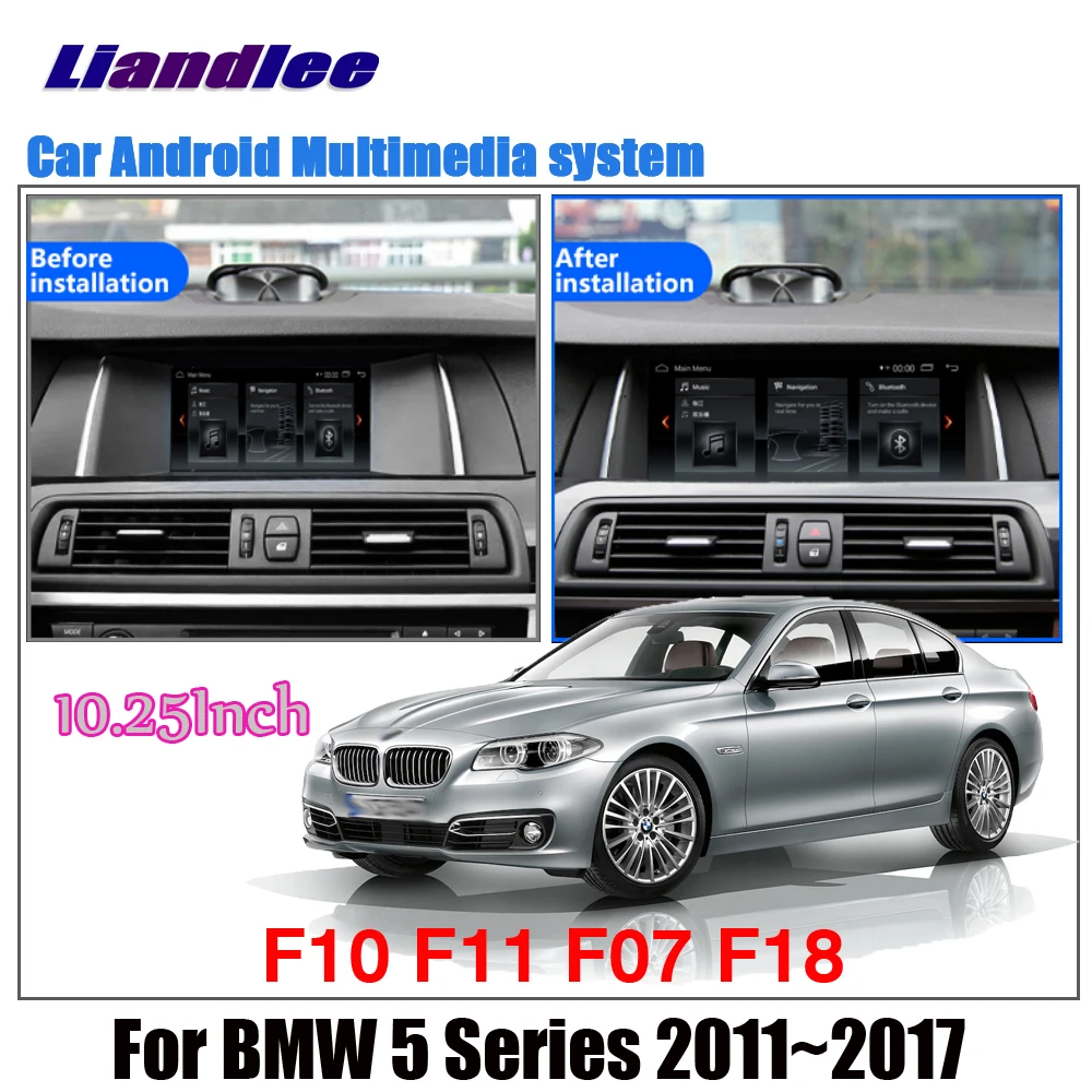 Liandlee Android 9 для BMW 5 серии F10 F11 F07 F18 2011 ~ 2017 CIC NBT стерео автомобильный экран Carplay TV GPS