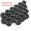 20pc 28mm Wheel Nut Bolt Cover Caps Set Round w/ Puller For VW Caddy CC Jetta Phaeton   Polo Wheels Center Tire Screw Cap Guard ► Photo 2/6