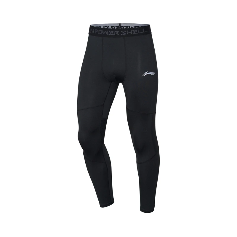 Li-Ning мужские тренировочные серии, слойные штаны, плотно прилегающие, теплые, на дальнем инфракрасном свете, полиэстер, спандекс, подкладка, спортивные штаны, AULP061 MKY535 - Цвет: AULP061-1H