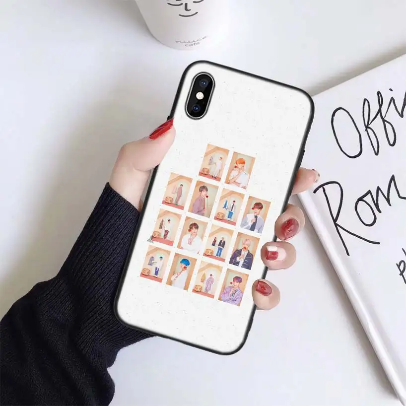 BS019-1 Jungkook Kpop чехол для Apple iphone 11 Pro XR XS Max X 7 8 6S Plus 5 5S SE Черный силиконовый чехол для телефона - Цвет: BS019-1
