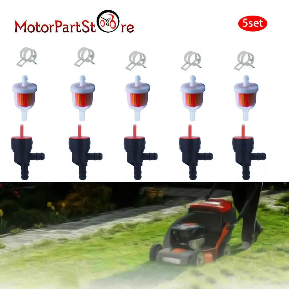 FLYPIG 90 градусов 1/4 дюймов топливо закрытое клапан и зажимы для Briggs& Stratton 698181 высокое качество