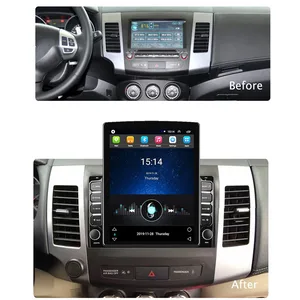 Image 2 - Eastereggs 2 Din 9.7 "Tesla หน้าจอรถยนต์มัลติมีเดีย GPS Navigator WIFI สำหรับ Mitsubishi Outlander Android วิทยุ2006 2012