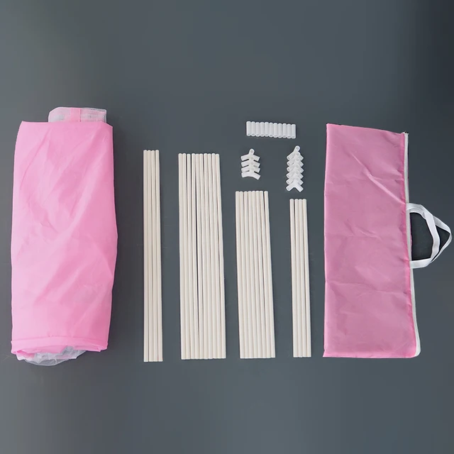 1.45M Portable Children's Tent Wigwam Folding Kids Tents Tipi Baby Play House Large Girls Pink Princess Castle Child Room Decor 6