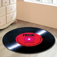 60/80/100 см круглый запись напечатанные мягкий коврик на полу ковер Спальня половик для гостиной украшение дома