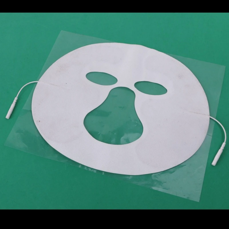 Tens Электрический Импульсный массажёр для всего тела машина для терапии акупунктурой с проводящей маской для лица стимулятор мышц подарок - Цвет: mask pad
