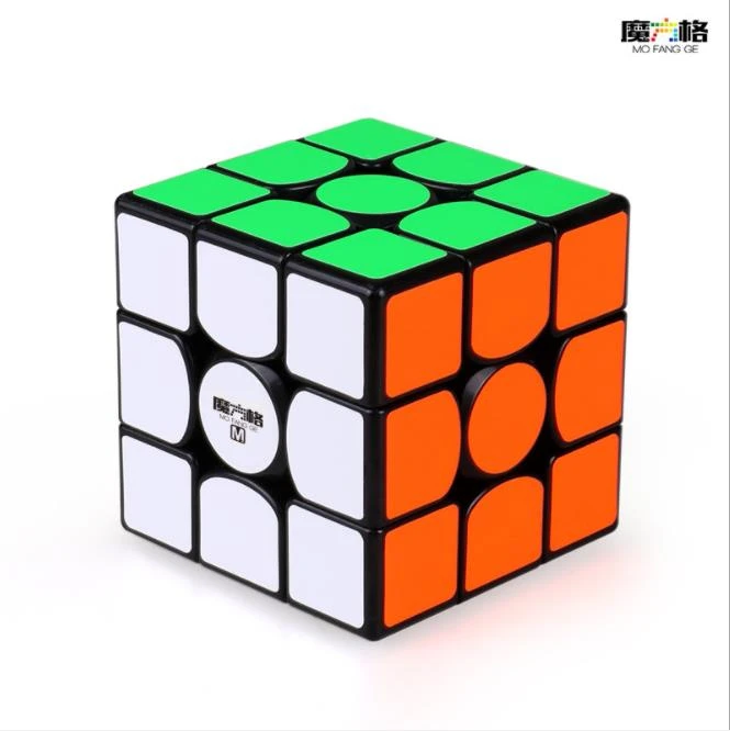 M level 3 black QIYI Mofangge WUWEI M 3x3 Магнитный куб профессиональный скоростной пазл магические магниты кубики WU WEI 3X3X3 м без наклеек Cubo Magico - Цвет: M level 3 black