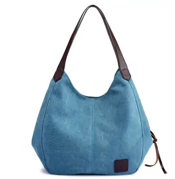 

YILUNXI New style canvas women's one shoulder bag Pure color ladies handbag Fashion simple woman single-shoulder bag Female bag