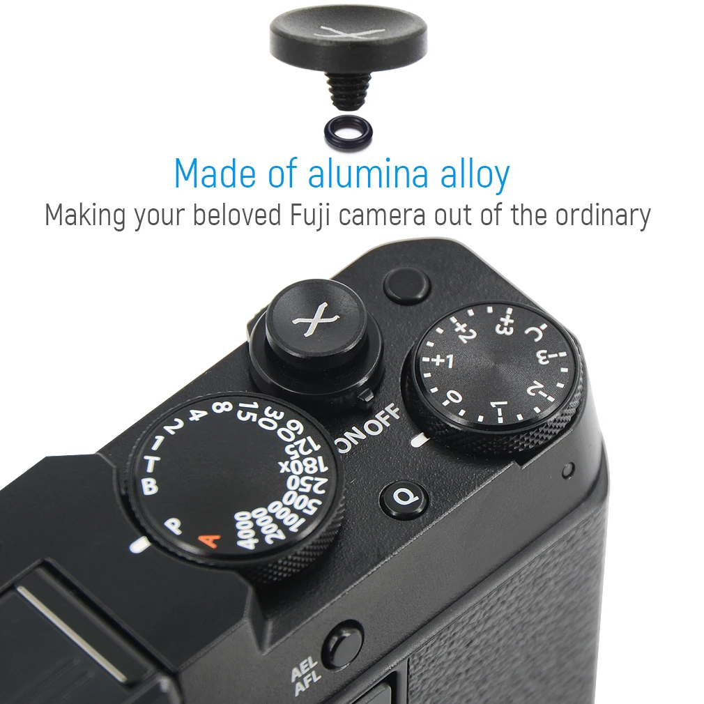3 x Metal Shutter Release Button for Fuji XT4 XT3/2 XT30 XT20 X100V X100S X100T X100F XE4 XE3 XE2 Xpro3 Xpro2 X70 X30 and More
