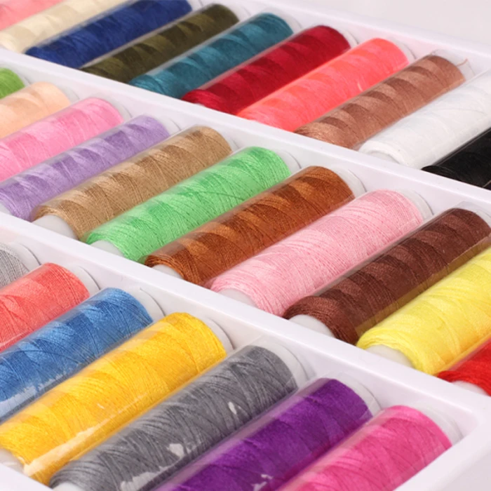 39 цветов/набор 402 тонкая швейная нить для ручного шитья промышленных станков P666