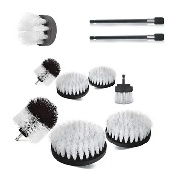 

9pcs Drill Brush Attachments Set Extend Long Attachment for bathroom cleaner