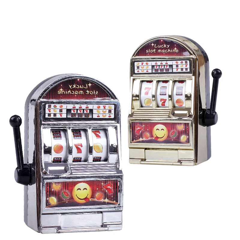 

Educational Toys for Children 1pc Lucky Jackpot Mini Slot Machine Antistress Games Birthday Gifts Kids Safe Machine Bank Replica