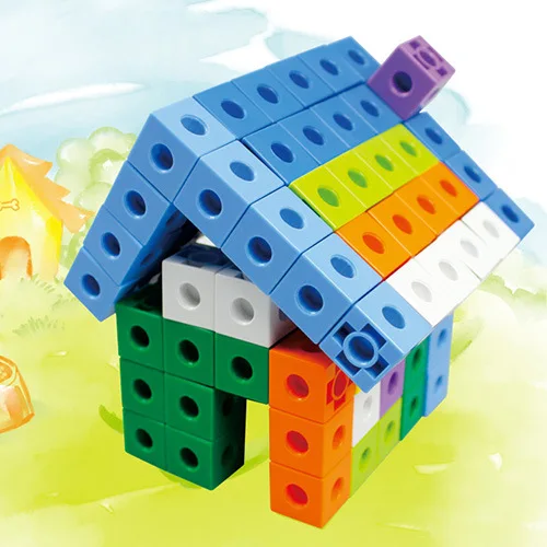 

BWON Genuine Product Small World Children Early Childhood Educational Plastic Assembled Fight Inserted Desktop Building Blocks T