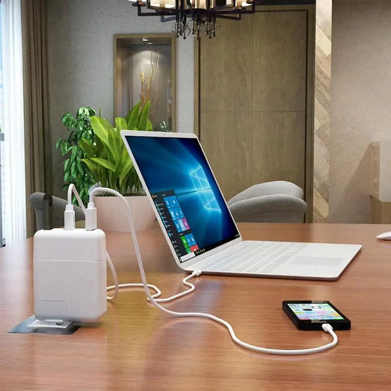29 Вт USB C адаптер питания сплиттер Dual USB 3,0 PD концентратор для Apple Macbook Pro поддержка дропшиппинг