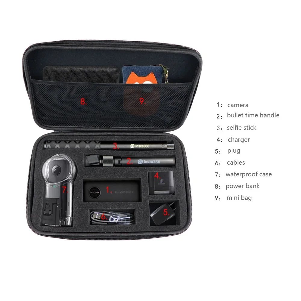  Insta360-ONE-X-Carrying-Case-For-Insta-360-Action-Camera-Portable-Storage-Bag-Accessories 