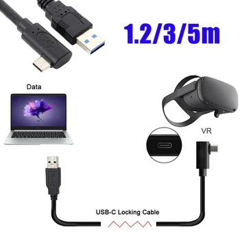 

For Oculus Link USB- C Steam VR Quest Type- C 3.0 Data Cable, Elbow Selectable 1.2m 3m 5m Extension Cord
