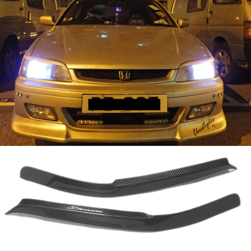 For Honda Accord Cf4 Torneo Sirt Carbon Fiber Headlamp Decoration Eyebrows Lampshade Body Kits Aliexpress