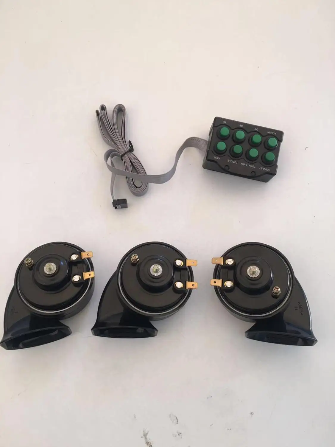 12V 135db воздуха рог сигнализации автомобиля улитки гудок автомобиля общего 510 Гц двойного тона улитка автомобильный электронный звуковой сигнал