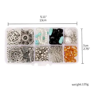

1 Set DIY Bohemian Earring Making Kit Jewelry Components Materials Tools Supply M4YF