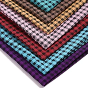 

500cmx150cm 5 colors gingham tartan plaid 100% polyester Fabric Sewing Quilting Fabric Patchwork Needlework Handmade Accessories