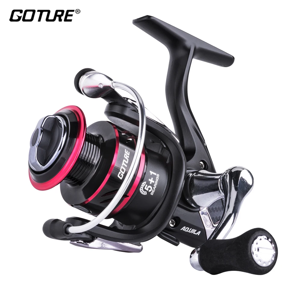 

Goture AQUILA Spinning Fishing Reel 5+1BB Max Drag 17.7LB Fishing Wheel For Saltwater Fresh Water Fishing Wheel Reel 500-5000