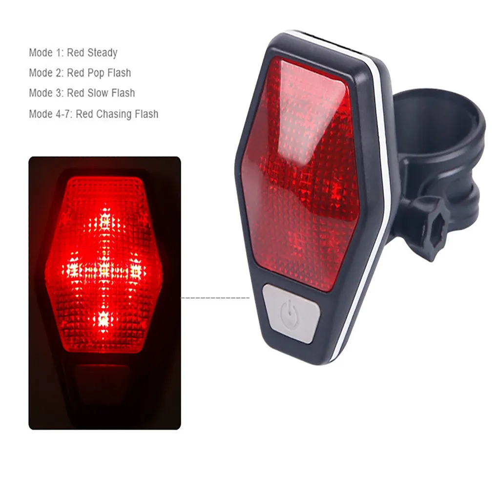 Best LED Bike Tail Light Bicycle Safety Cycling Warning Rear Lamp Night Riding Tool Red Blue Dimming Mode 5 Modes Plastic #PEX 6 Best LED Bike Tail Light Bicycle Safety Cycling Warning Rear Lamp Night Riding Tool Red Blue Dimming Mode 5 Modes Plastic #PEX 6