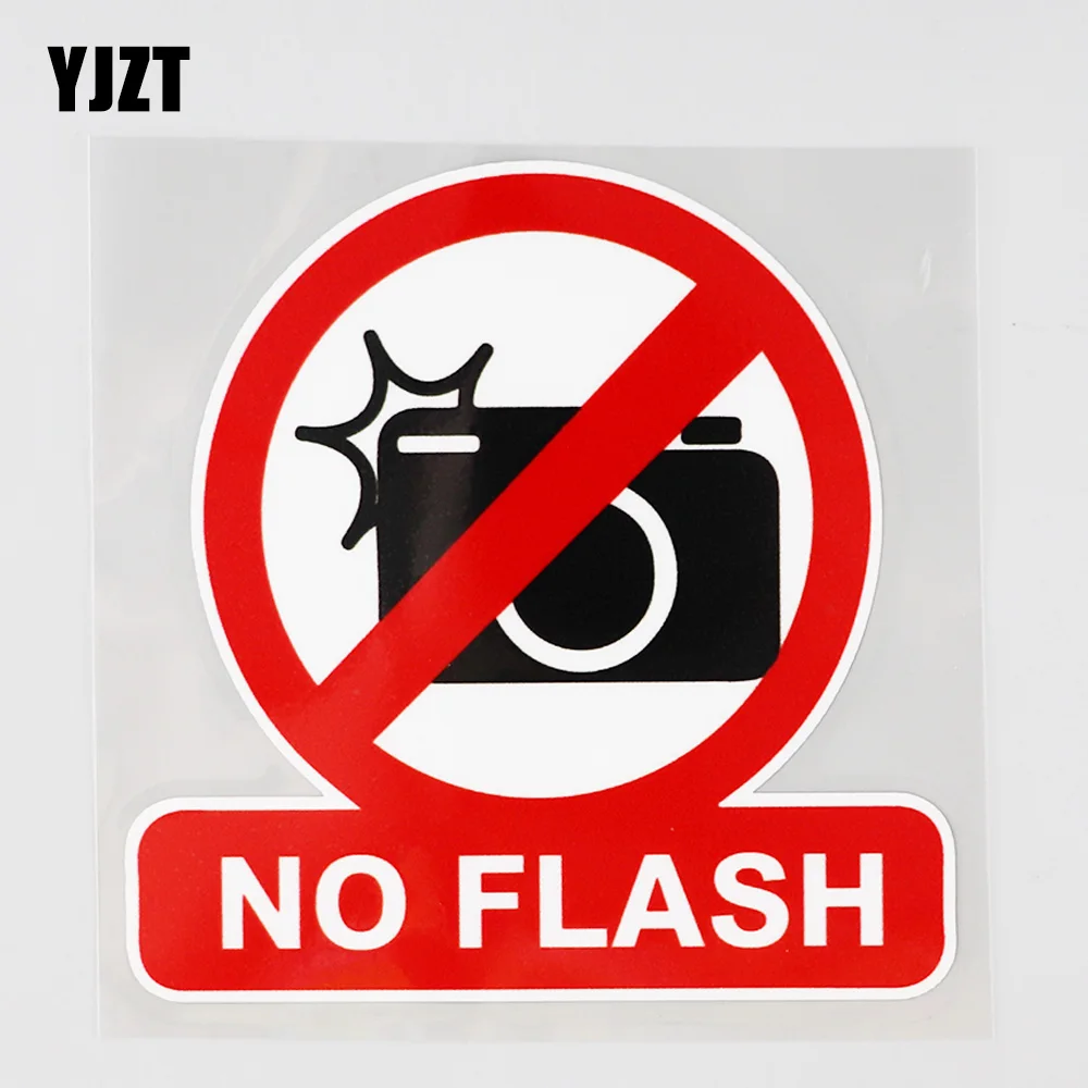 

YJZT 12,7 см × 12,5 см, смешная безвспышка, фотография, наклейка 12C-0686