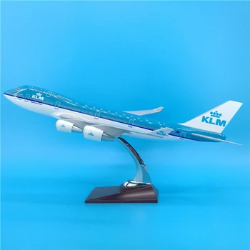 

47cm Dutch Airlines Boeing 747 Simulation Resin Airplane Model Netherland B747 KLM Gift Decoration Collection Scale Kit Toys