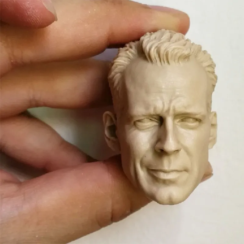 

1/6 Repainted Mold Bruce Willis Head Sculpt McClane Head for 12'' Muscular Body Accessory