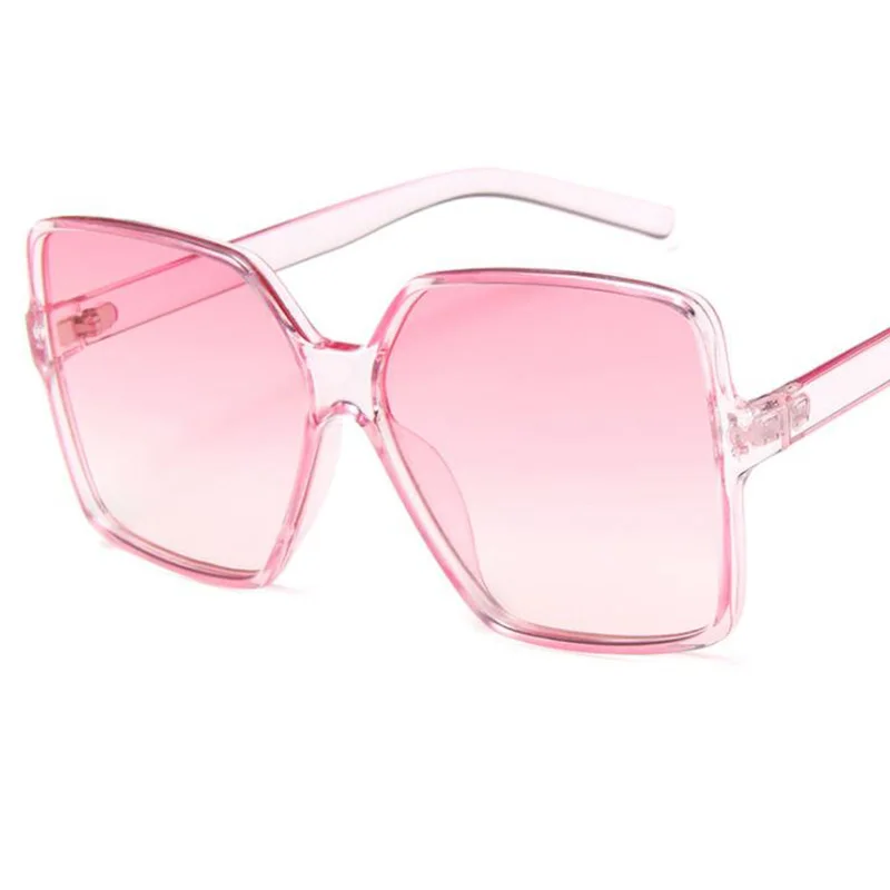Pink RBENN Модные женские негабаритные солнцезащитные очки брендовая дизайнерская большая оправа солнцезащитные очки для женщин трендовый оттенок с градиентом Lense UV400 - Цвет линз: Pink