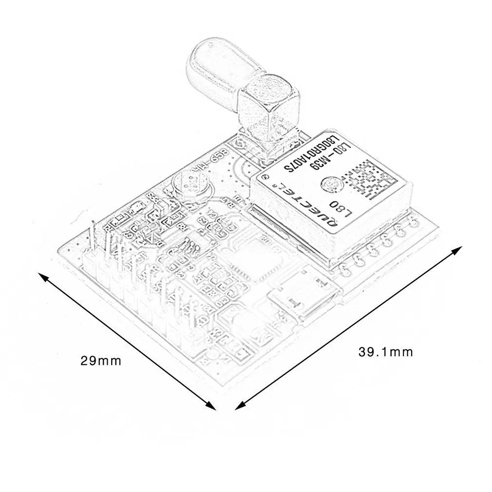 HW-658 GSM/GPRS плесень USB gps модуль для Raspberry Pi A B+ Zero 2 3 Поддержка защиты от короткого замыкания антенна обнаружения