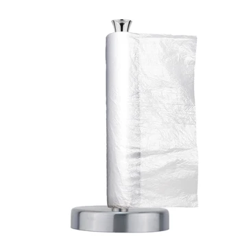 

Roll Paper Holder Stainless Steel Fresh-kept Bag Polythene Bag Bathroom Kitchen Racks Vertical Roll Paper Towel Holder