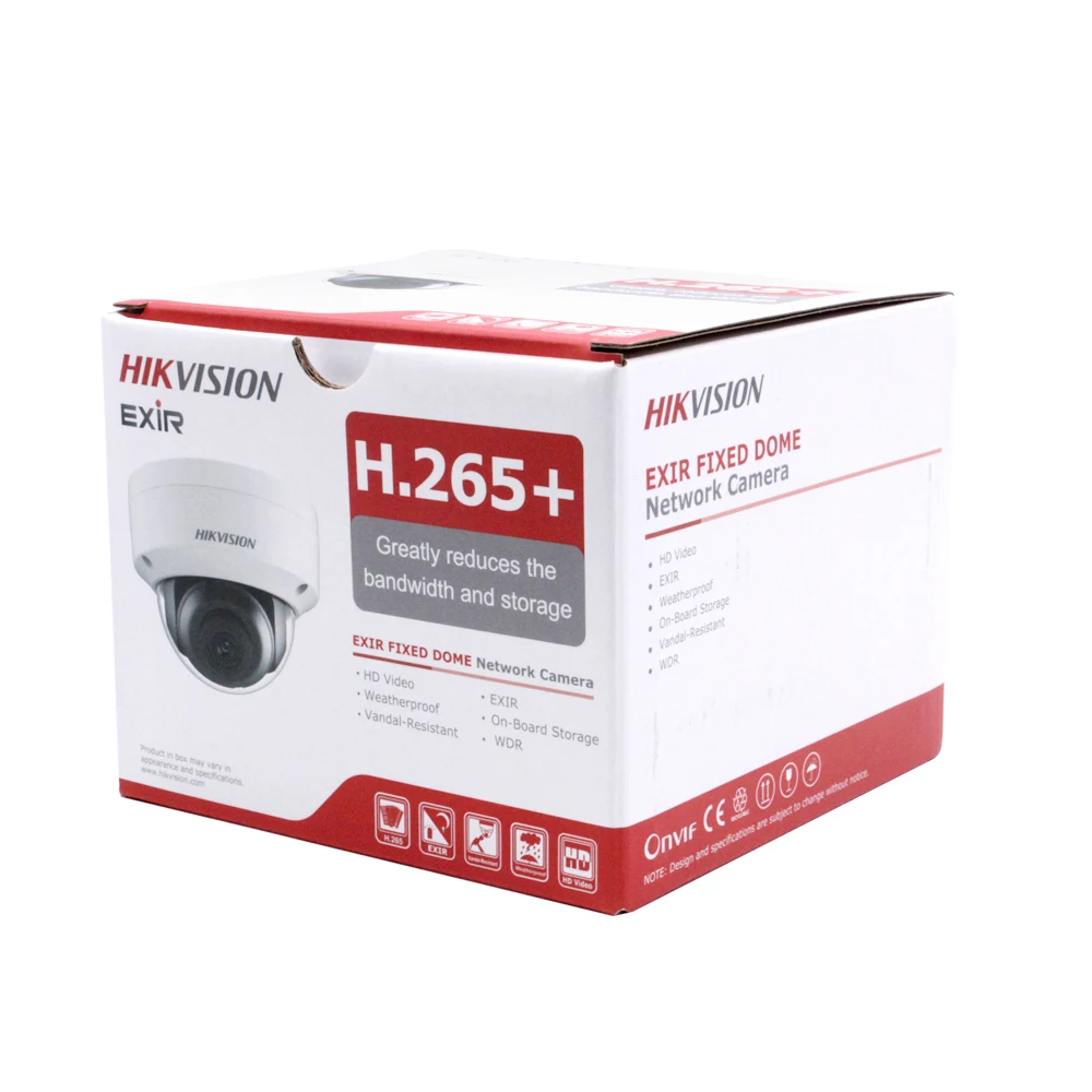 Hikvision 8MP IP камера 4K H.265 + DS 2CD2185FWD IS Dome видео наблюдение POE SD Слот Аудио IP67 30m IR