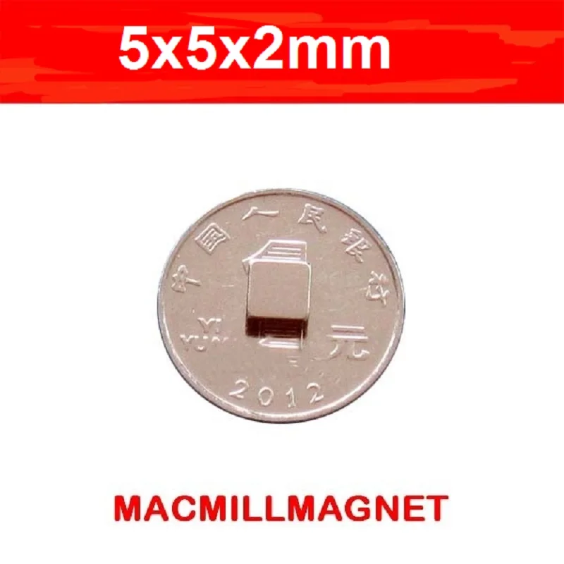 50pcs 5X0.5MM N35 Super Stark Seltenerd Neodym Magnet Rund Scheibenförmig Blöcke 