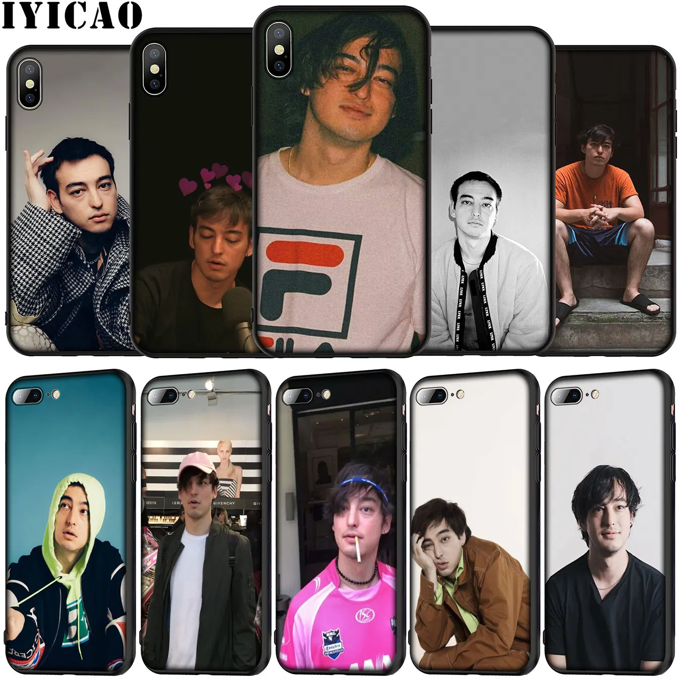 Мягкий силиконовый чехол IYICAO Joji Miller для iPhone 12 Mini XR X XS 11 Pro Max 5 5S SE 6 6S 7 8 Plus черный из