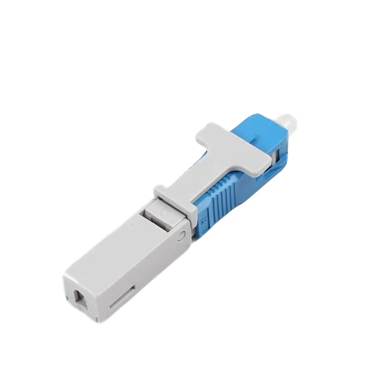 100 шт./лот встроенный SC APC оптоволоконный быстрый разъем FTTH одномодовый оптоволоконный быстрый разъем