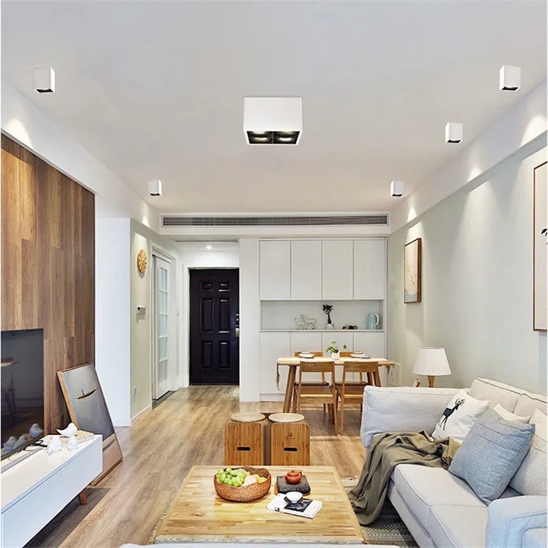 1pcs-Super-Brightness-AC-85-230V-Square-Surface-Mounted-LED-COB-Dimmable-Downlights-10W-20W-LED