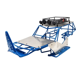 

for 1/10 Scale RC Axial Wraith Metal Roll Cage Frame Body with Roof Rack and Metal Sheets Side Step