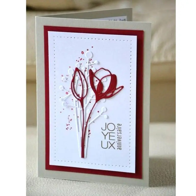 

Bouquet Metal Cutting Dies Stencil Scrapbooking DIY Album Stamp Paper Card Decor DXAF